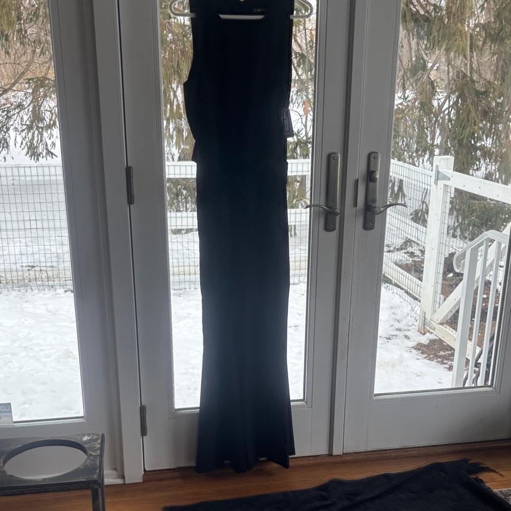 INC International Concepts Black jumpsuit with flare leg - NWT never worn